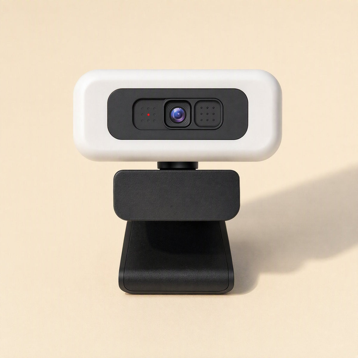 Screenface USB Computer Camera – front view of the webcam with a white light frame, central lens and small microphone grilles