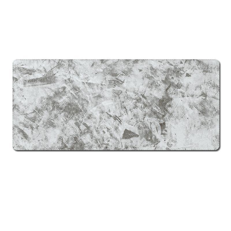Marblet – Rectangular light gray marble-texture mouse pad with rounded corners on a white background