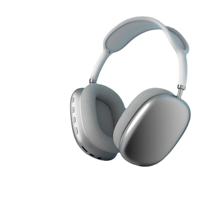 Wavelin – Silver and white over-ear headset seen from the side, with control buttons and ports along the ear cup edge