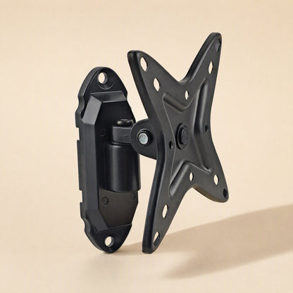 Wallbrace Aluminum Alloy Monitor Wall Mount in black, front-angled view on a beige background