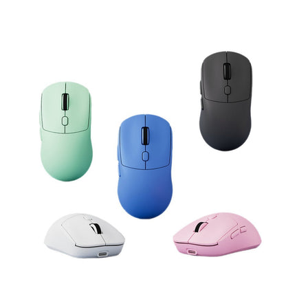 Clickrest Wireless Bluetooth Mouse – five wireless mice in green, blue, black, white and pink on a plain white background