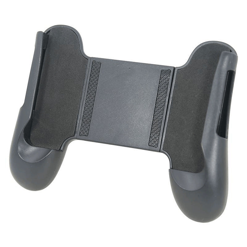 Clampgrip – Black grip on a white background, showing the foam-lined side cradles and ribbed center clamp