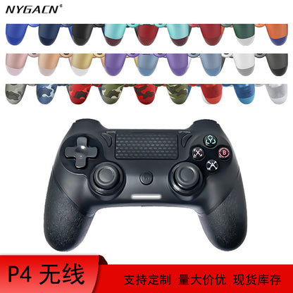 Vibecraft P4 Bluetooth Game Controller in black below rows of colour variants, with a red P4 wireless banner
