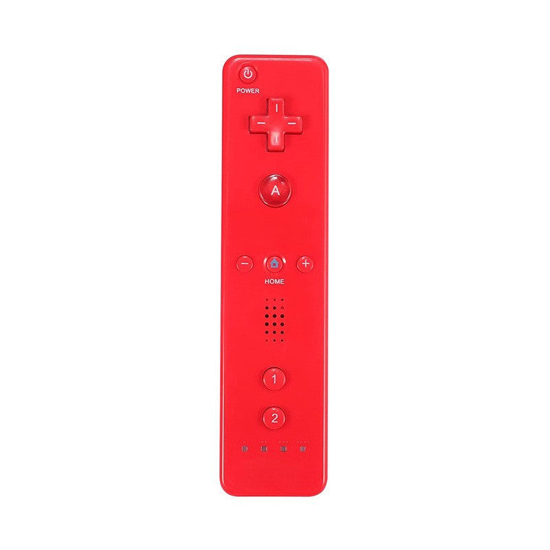 Duohold – Red handheld controller front view with wrist strap loop at the bottom and four indicator lights