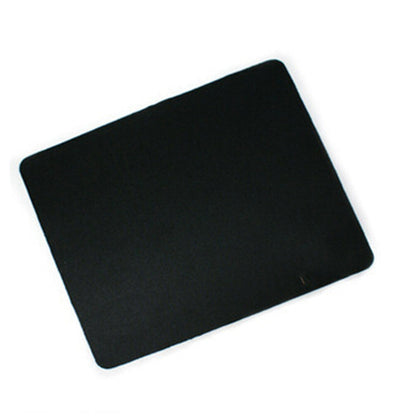 Blackmat Small Black Mouse Pad with rounded corners at an angle on a plain white background