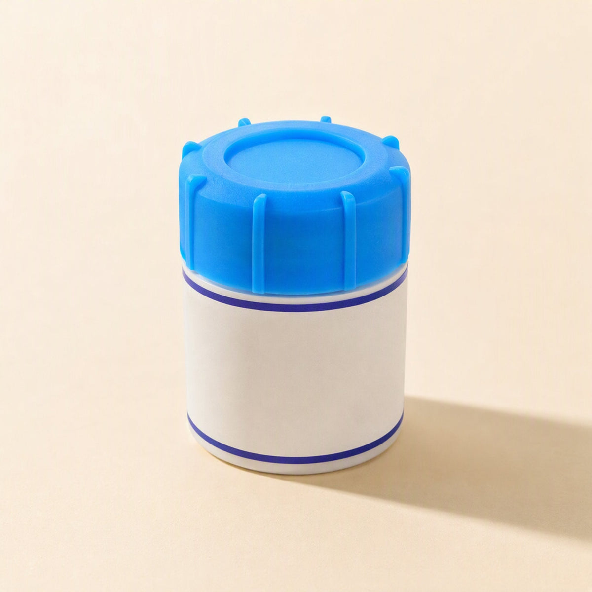 Thermabond 10g CPU Thermal Paste – blue-capped jar with a white label and navy stripes, shown from a slightly different angle
