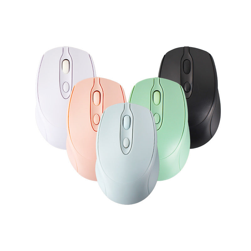 Duorove – Five wireless mice in white, pink, green, light blue and black arranged in an overlapping group