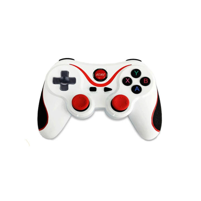 Playglide – White controller with red thumbsticks, black D-pad and XYAB buttons on a plain white background