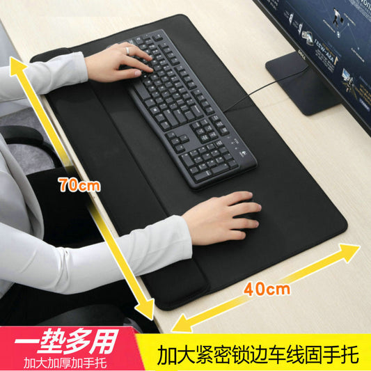 Padrest Memory Foam Desk Pad With Wrist Rest – Large, Double-Sided