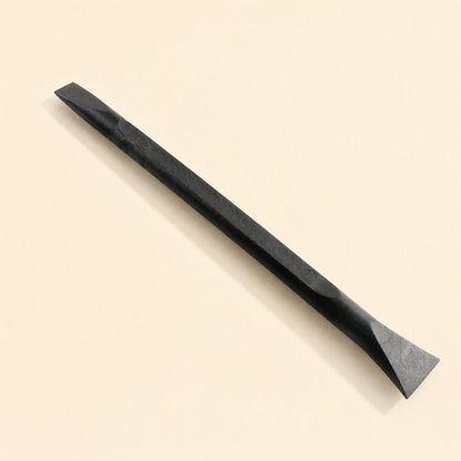 Prywise – Single black pry tool with a flat blade at one end and a wider spade tip at the other, shown diagonally