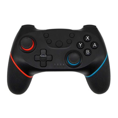 Pulsegrip – Controller front view on white with red left stick, blue right stick and numbered player indicator lights