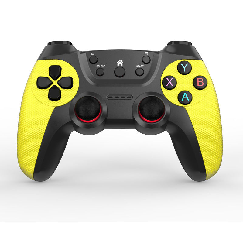 Wukong Wireless Controller for Android TV and PC – yellow textured-grip controller seen from the front on a white background