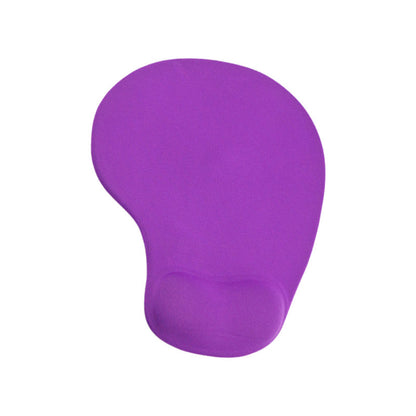 Wristlune Silicone Wrist Mouse Pad – purple wrist mouse pad with raised wrist rest, shown from above on a white background