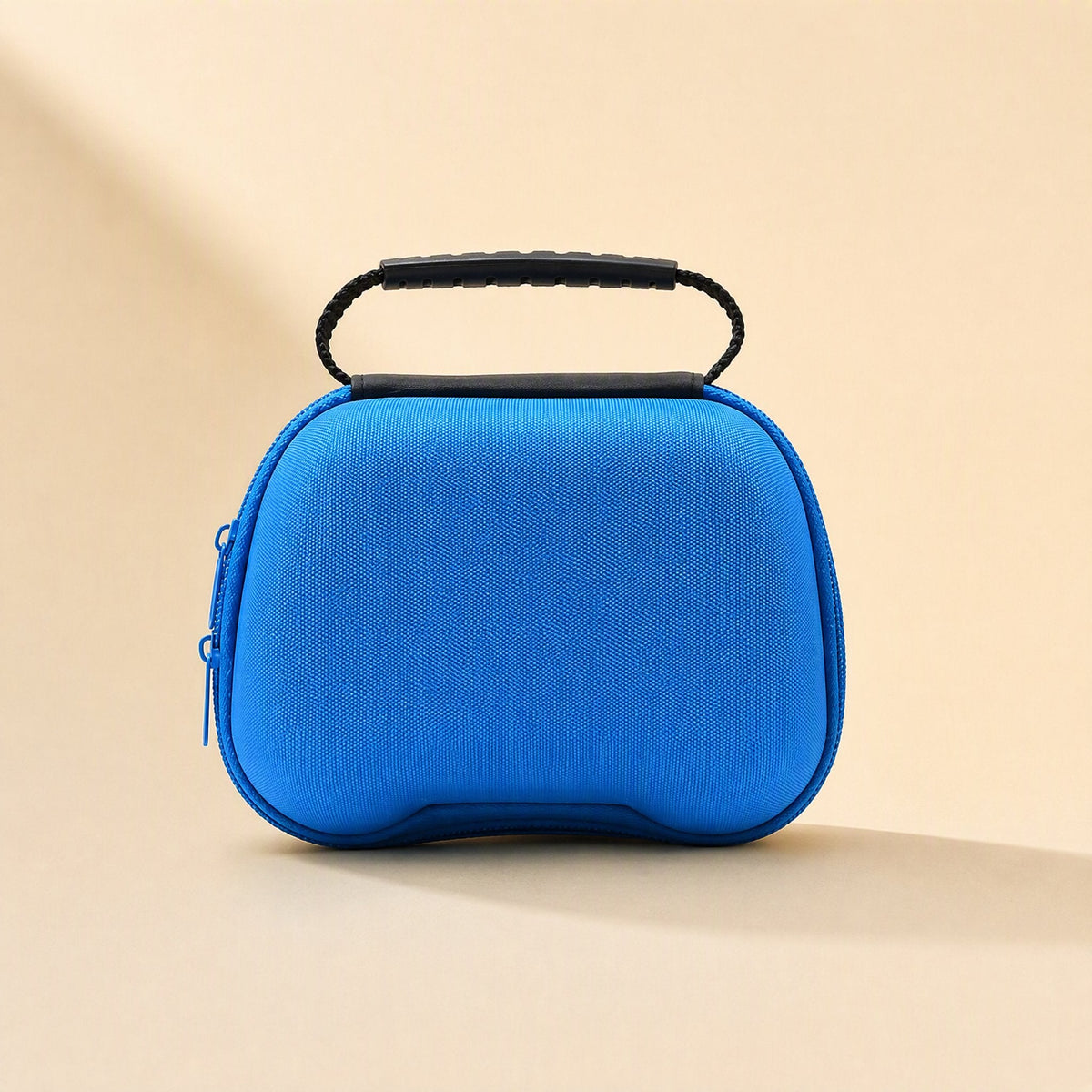 Padcove PS5 Controller Storage Bag – blue controller case with woven texture, top carry handle and zipper along the edge