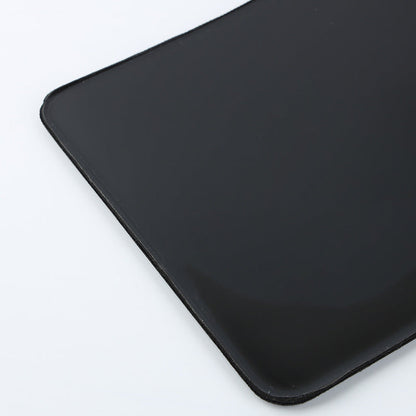 Restfoam Memory Foam Wrist Rest Pad – close-up of a black wrist rest pad corner showing smooth surface and rounded edge