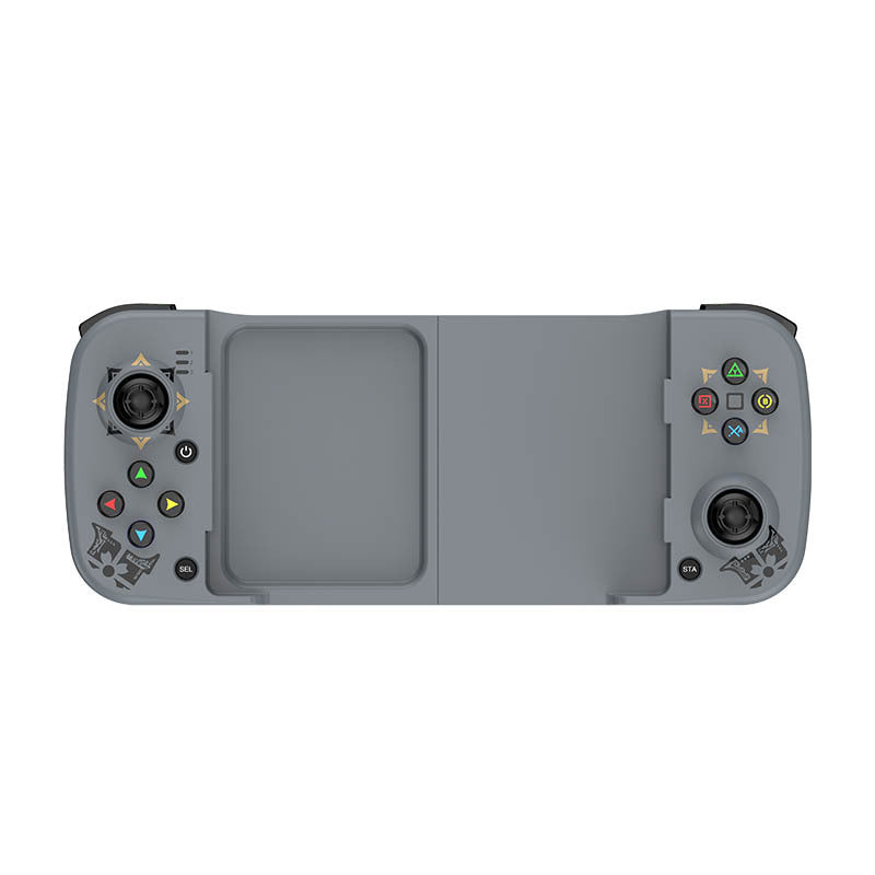 Griptrek – Grey controller front view with joysticks, directional pad and PlayStation-style face buttons
