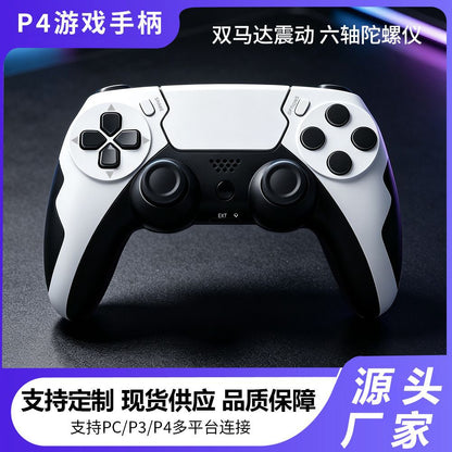 Linkpad Bluetooth Wireless Controller in white and black, front view on a dark background with product text