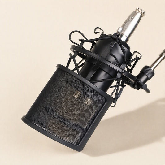 Pophush U-Shaped Microphone Pop Filter – Steel Mesh