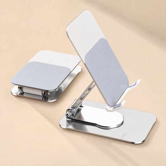 Phonehold Aluminum Alloy Desktop Phone Stand – Rotating, Ultra-Thin