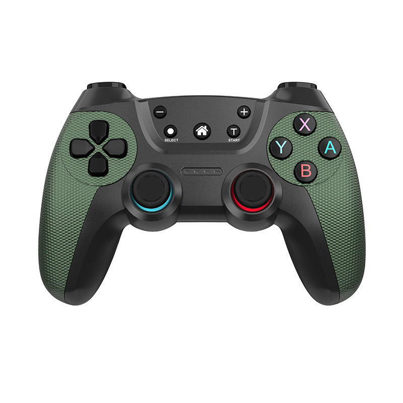 Novagrip – Army green controller front view with black center panel, home button and X, Y, A, B buttons