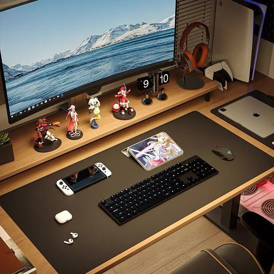 Hideloom Double-Sided Leather Desk Pad and Mouse Pad – 26 × 21 cm
