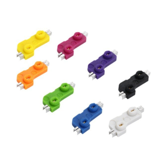 Switchwell Hot-Swap Mechanical Keyboard Switch Socket in eight colors arranged in a grid on white background