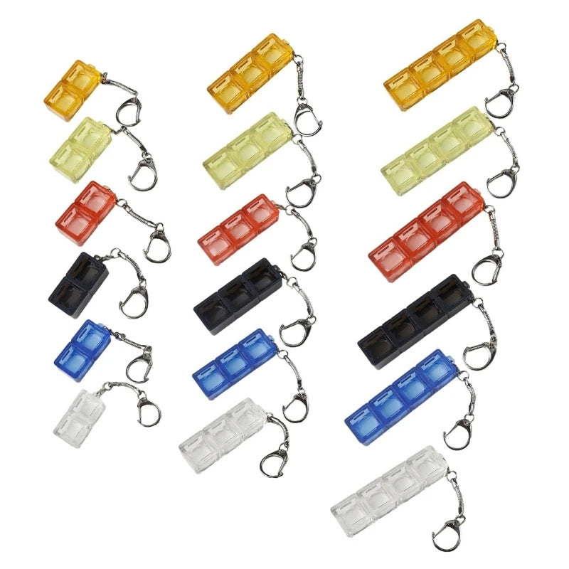 Keyloop Mechanical Keyboard Switch Keychain in 2, 3 and 4-slot sizes across six transparent colours