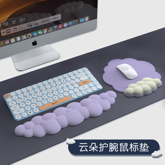 Wristnest Double-Sided Rubber Mouse Pad with Wrist Rest