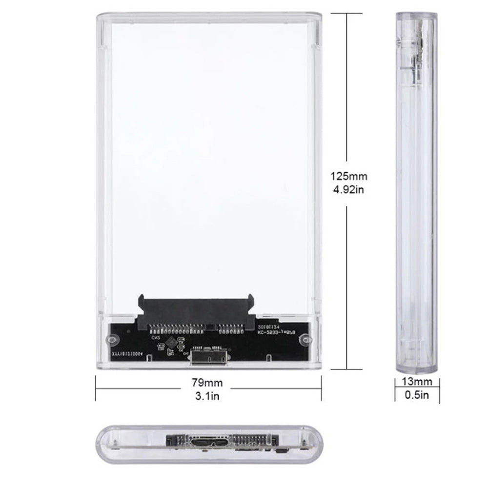 Driveflex – Enclosure dimensions diagram: 125mm long, 79mm wide, 13mm thick, with front, side and end views