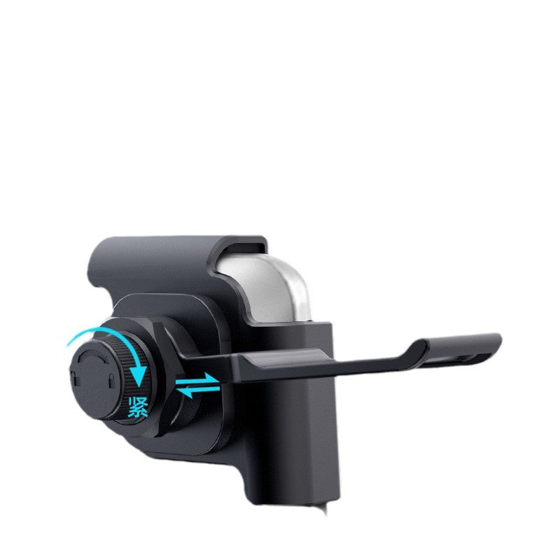 Gearhook – Black bracket hook with tightening knob and sliding arrow markings against a white background