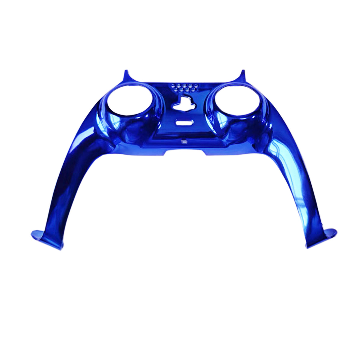 Chromline – Blue electroplated strip with a mirror finish, shown front-on against a white background