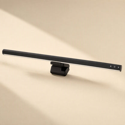Alulight – Black screen light bar with touch controls at the right end, lit strip along the underside