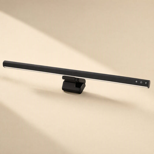 Alulight – Black screen light bar with touch controls at the right end, lit strip along the underside