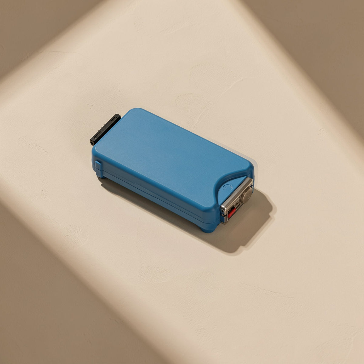 Chipdock USB 2.0 TF Card Reader – blue card reader lying flat, with the metal slot end and a black tab visible