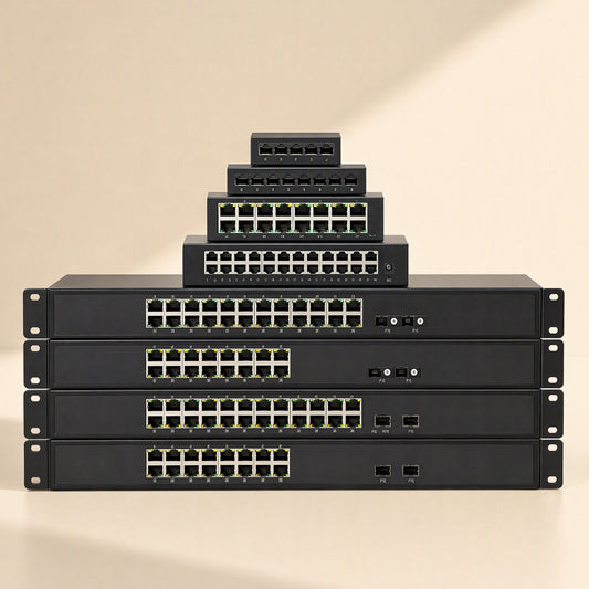Netfork Desktop Ethernet Switch, Wide Temperature Range