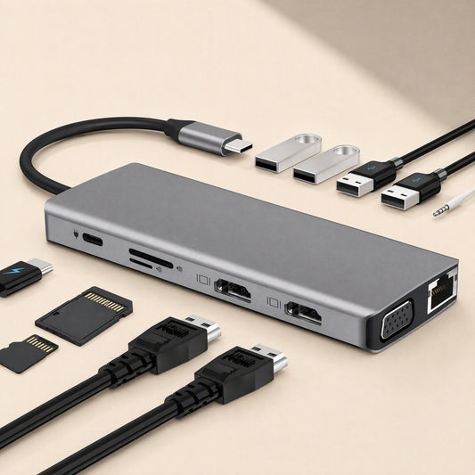 Portdock 12-in-1 Type-C Docking Station