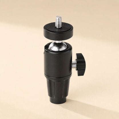 Toneanchor Desktop Microphone Stand – close-up of the ball head with threaded mounting screw and black locking knob
