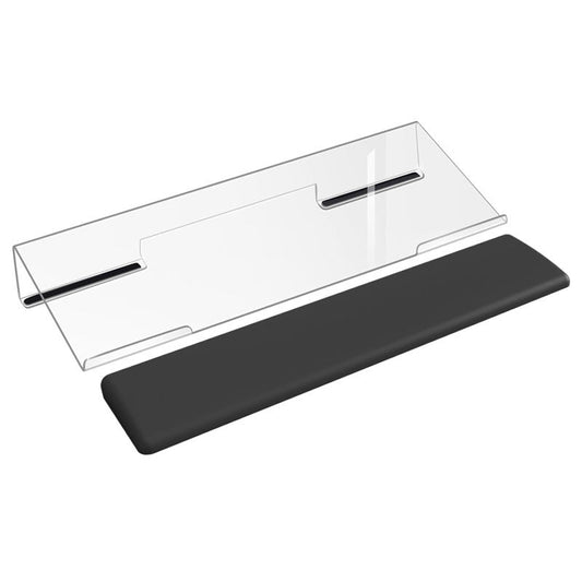 Tiltrise Tilted Acrylic Keyboard Stand – Z-Shaped Desktop Riser