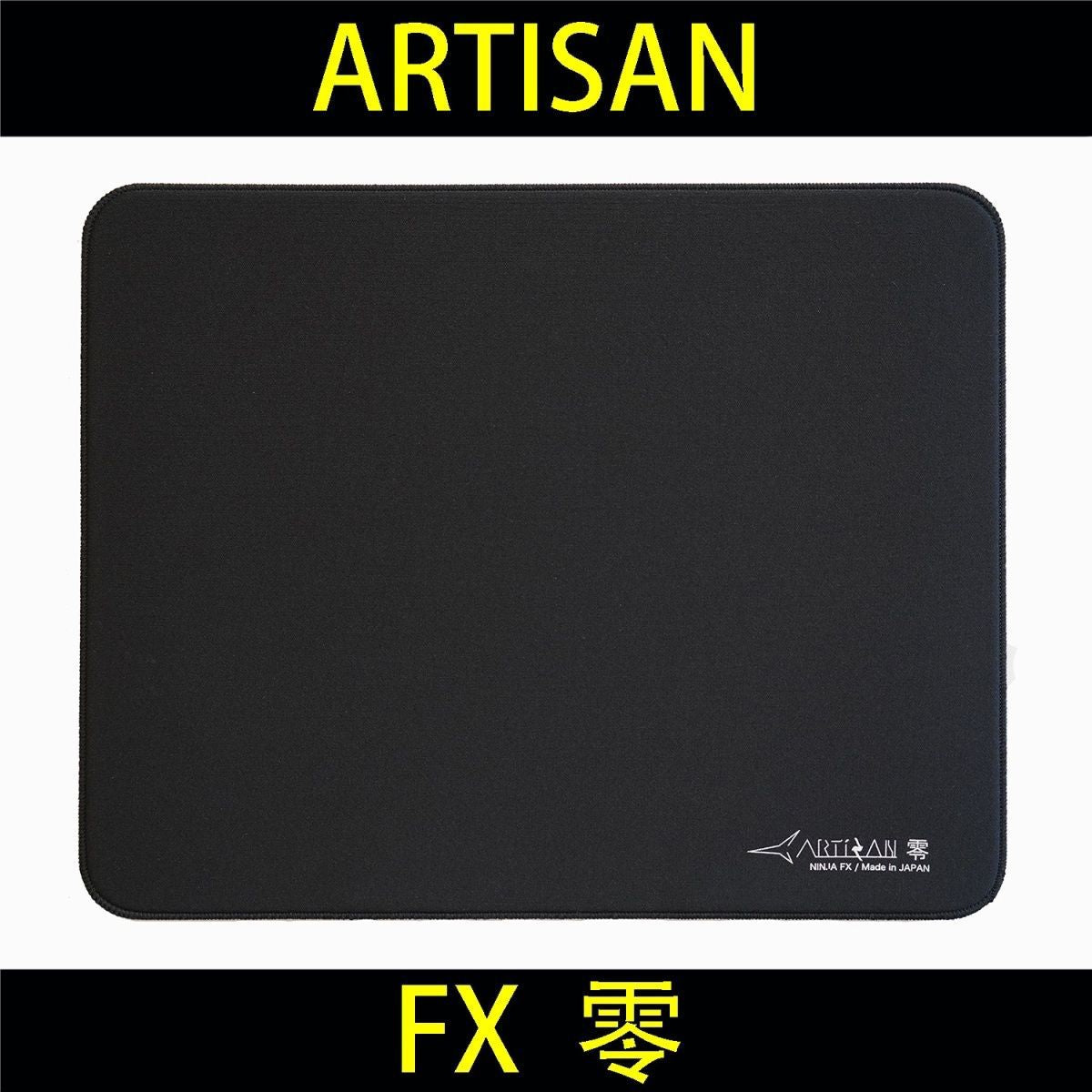 Slidecraft – Black rectangular mouse pad with rounded corners and a small white logo in the lower right corner
