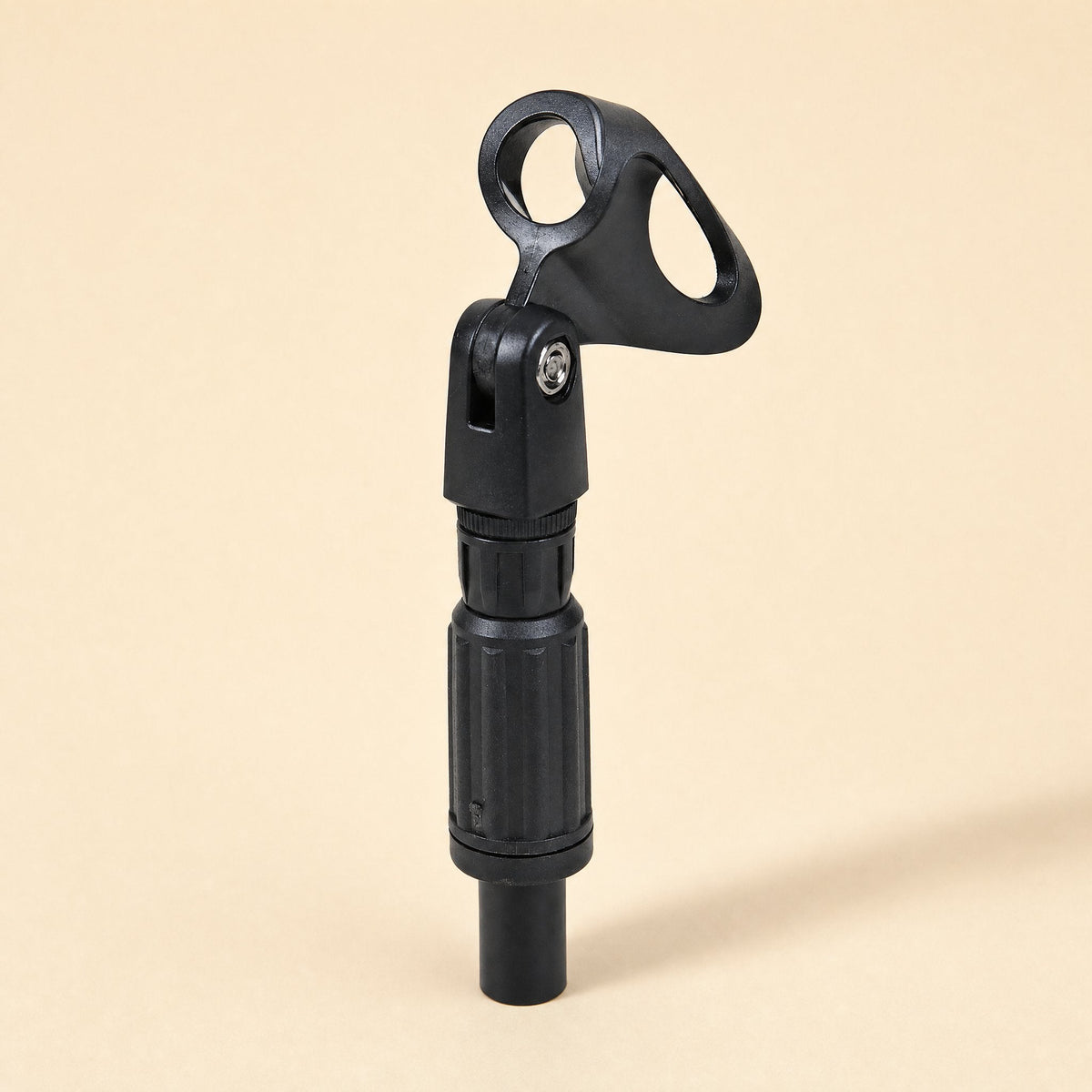 Voicepost – Upper section of the stand with the clip, adjustment collar and pole, detached from the base