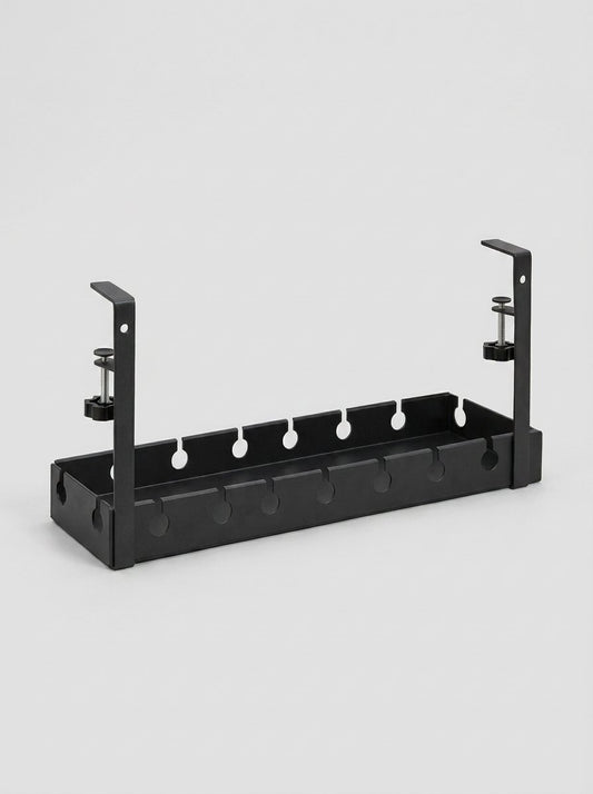 Deskspan Under-Desk Cable Management Rack – Carbon Steel, No-Drill