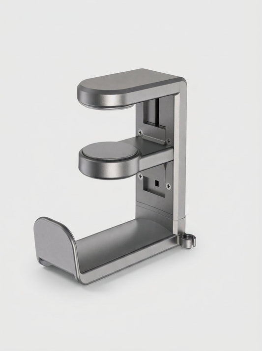 Spinrest Headphone Stand – Silicone Rotating Desk Clip